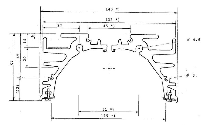 Схема УФ-рефлектора сушки под заказ